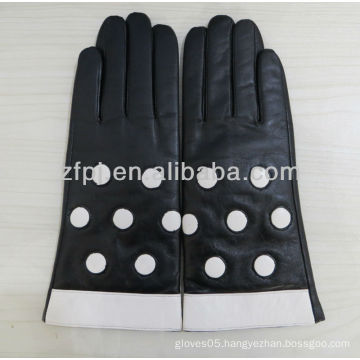 lacy adorn handemade leather glove